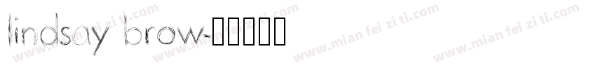 lindsay brow字体转换